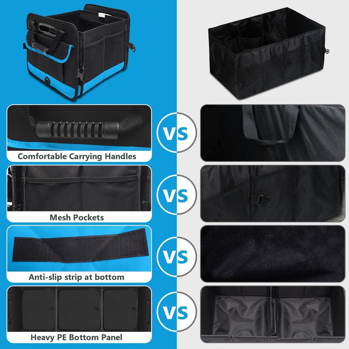 AOPHY non-slip bottom and adjustable straps securing cargo benefit