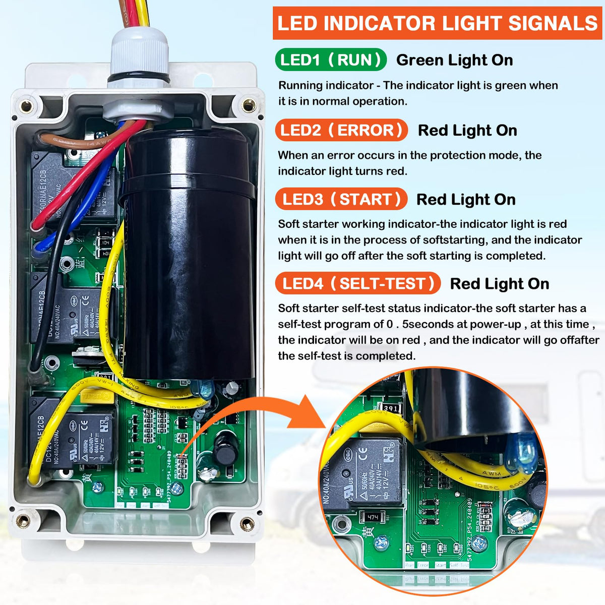 Aoteda soft starter waterproof harness highlighting corrosion resistance and durability