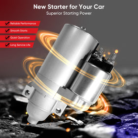 AotoParts starter terminal label clear serial and compatibility information