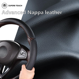 Aotoyou close-up of leather texture showing breathable, skin-friendly surface