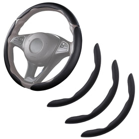 Aotoyou front view of black 3-piece cover showing sleek finish and improved style