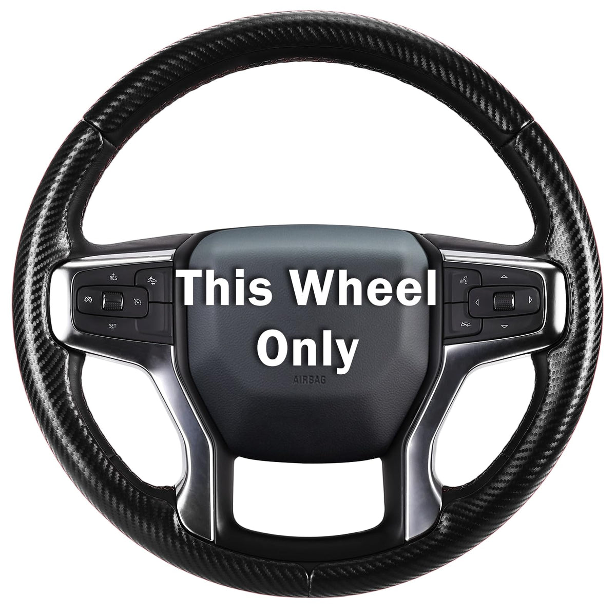 Aotoyou front packaging showing compatible Chevy wheel and benefits