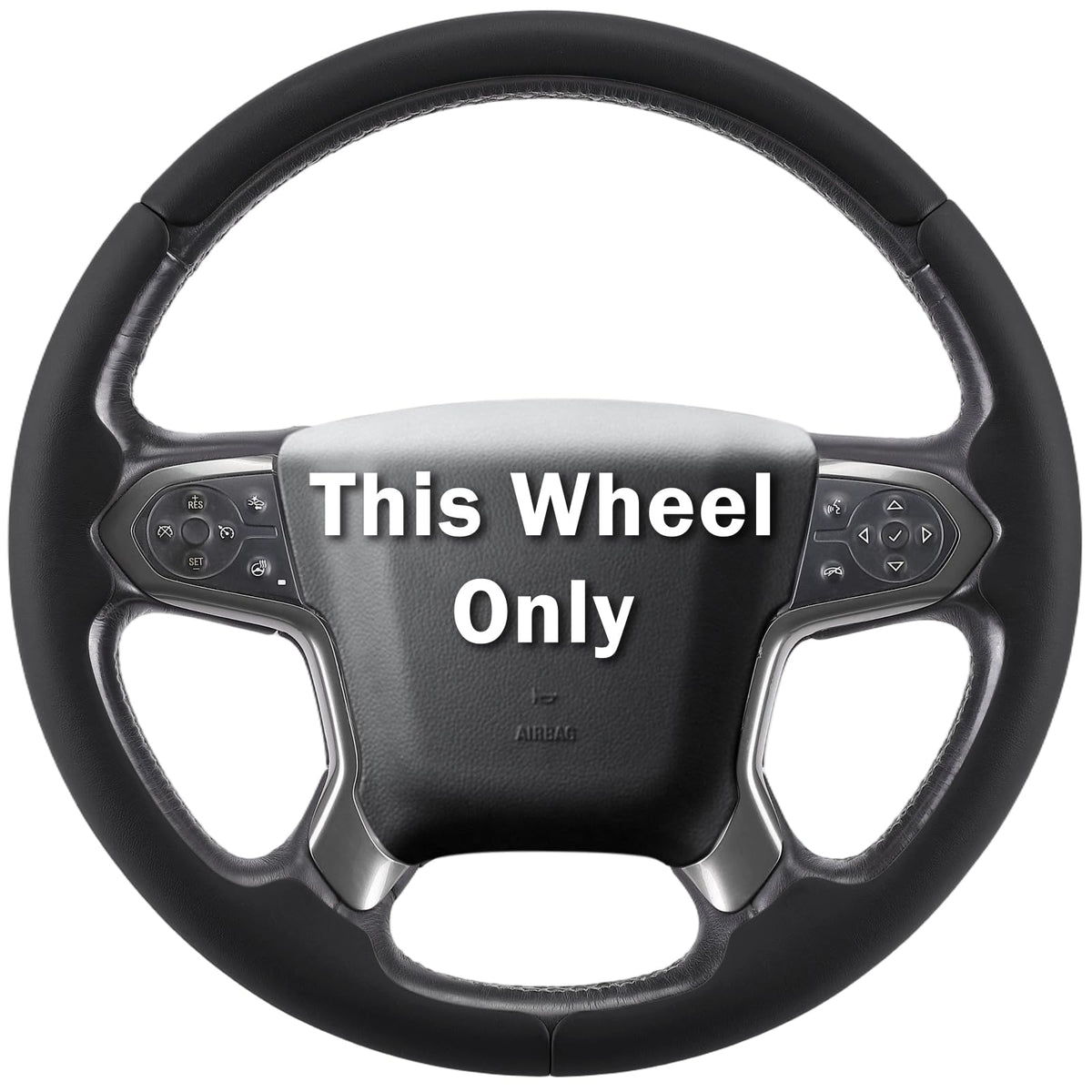 Aotoyou front view of cover on wheel showing neat fit and improved grip