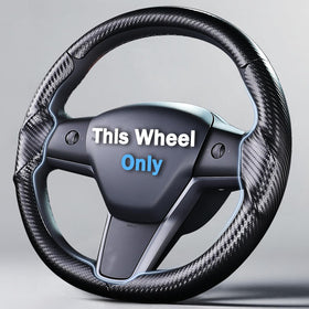 Aotoyou front view of steering wheel cover showing fit and sporty look benefit