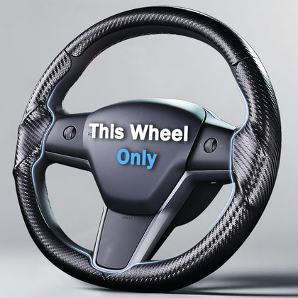 Aotoyou front view of steering wheel cover showing fit and sporty look benefit