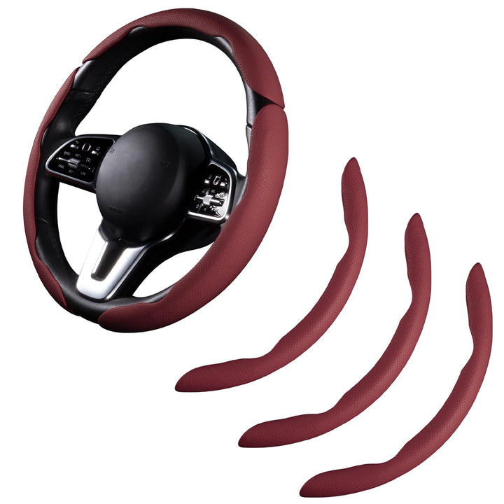 Aotoyou front view wine red cover showing stylish fit and color