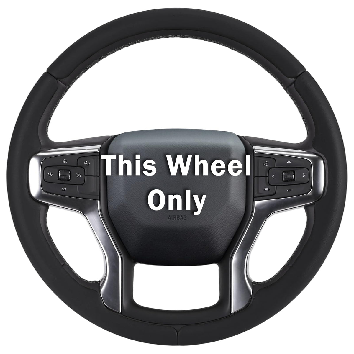 Aotoyou front view on Chevy wheel showing clean fit and upgraded look