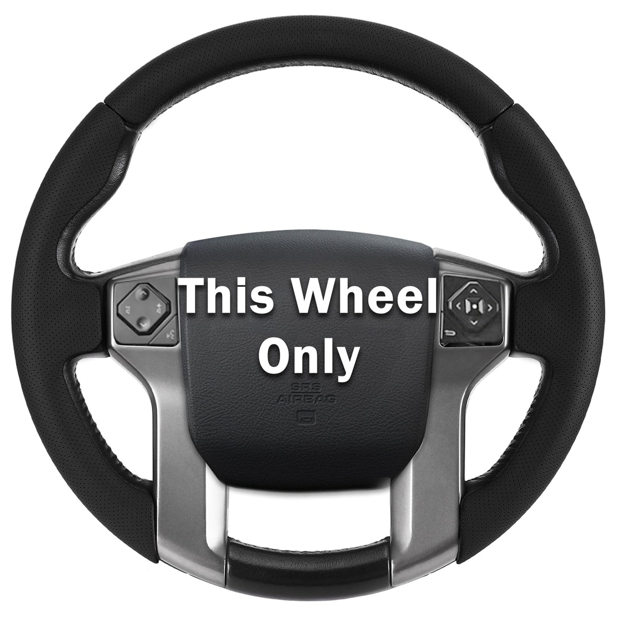 Aotoyou front view of cover on wheel showing precise fit and clean look