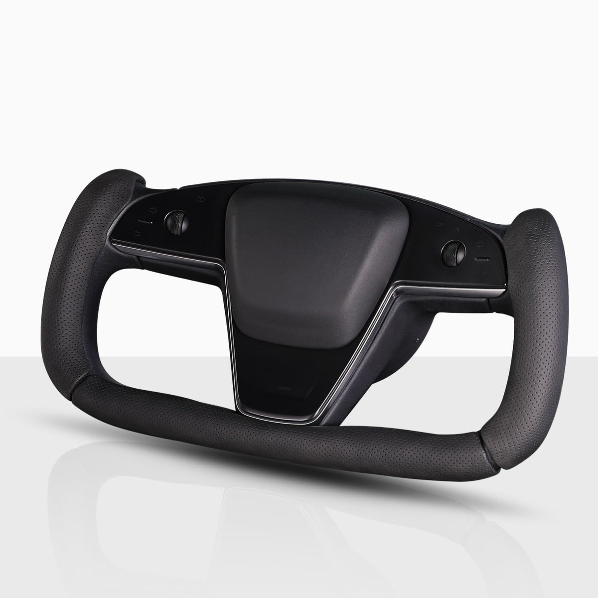 Aotoyou front view of black yoke cover showing sleek fit and refined look