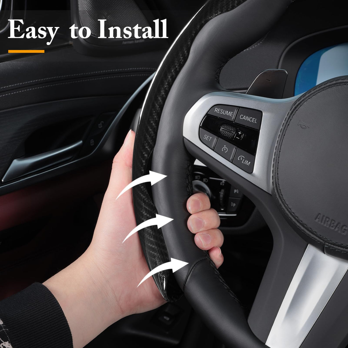 aotoyou in use with driver hands showing improved handling and comfortable control