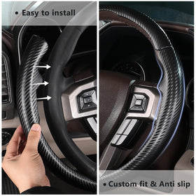 Aotoyou installed on an F150 steering wheel for instant style upgrade