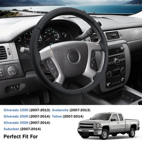 Aotoyou installed on GMC Sierra wheel showing secure snap-on grip benefit