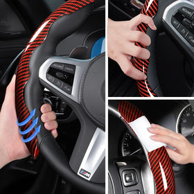Aotoyou installed on a steering wheel in car interior showing upgraded look and comfort