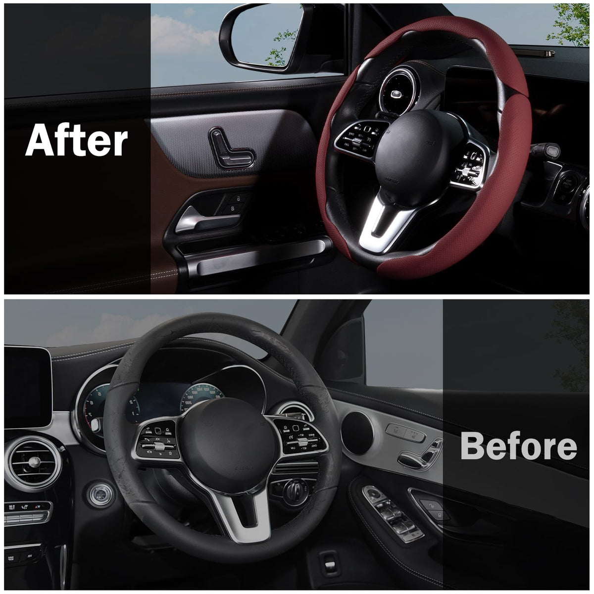 Aotoyou lifestyle shot in car interior adding a refined accent