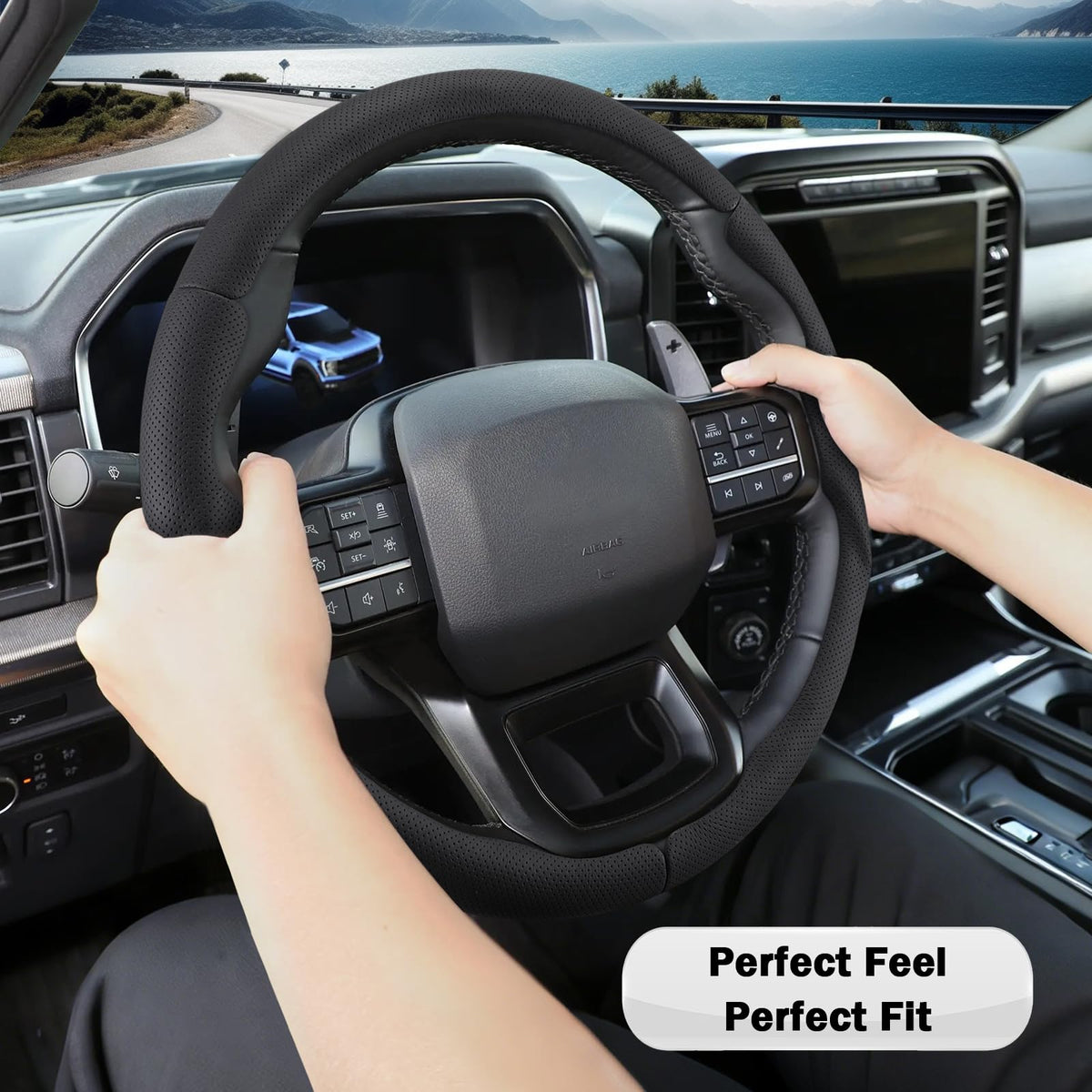 Aotoyou side profile showing ultra-thin fit preserving steering feel