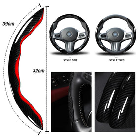 Aotoyou size comparison on wheel showing fit for 14.5–15 inch steering wheels