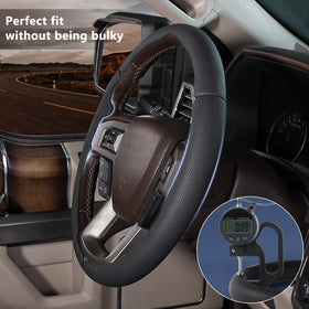Aotoyou size and scale next to ruler illustrating exact fit for Ford steering wheels