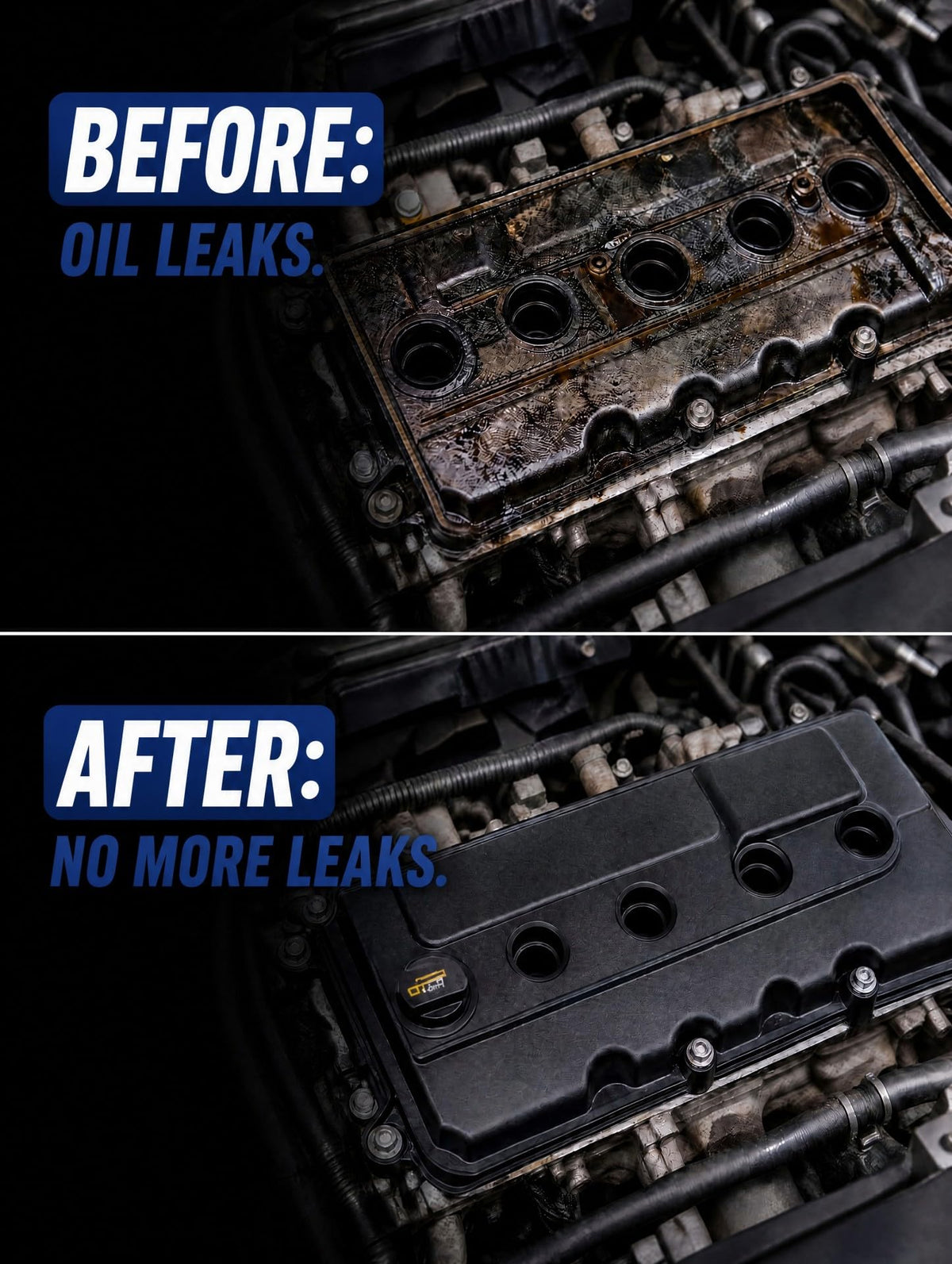 AOUKKL gasket installed on engine demonstrating proper sealing and leak prevention
