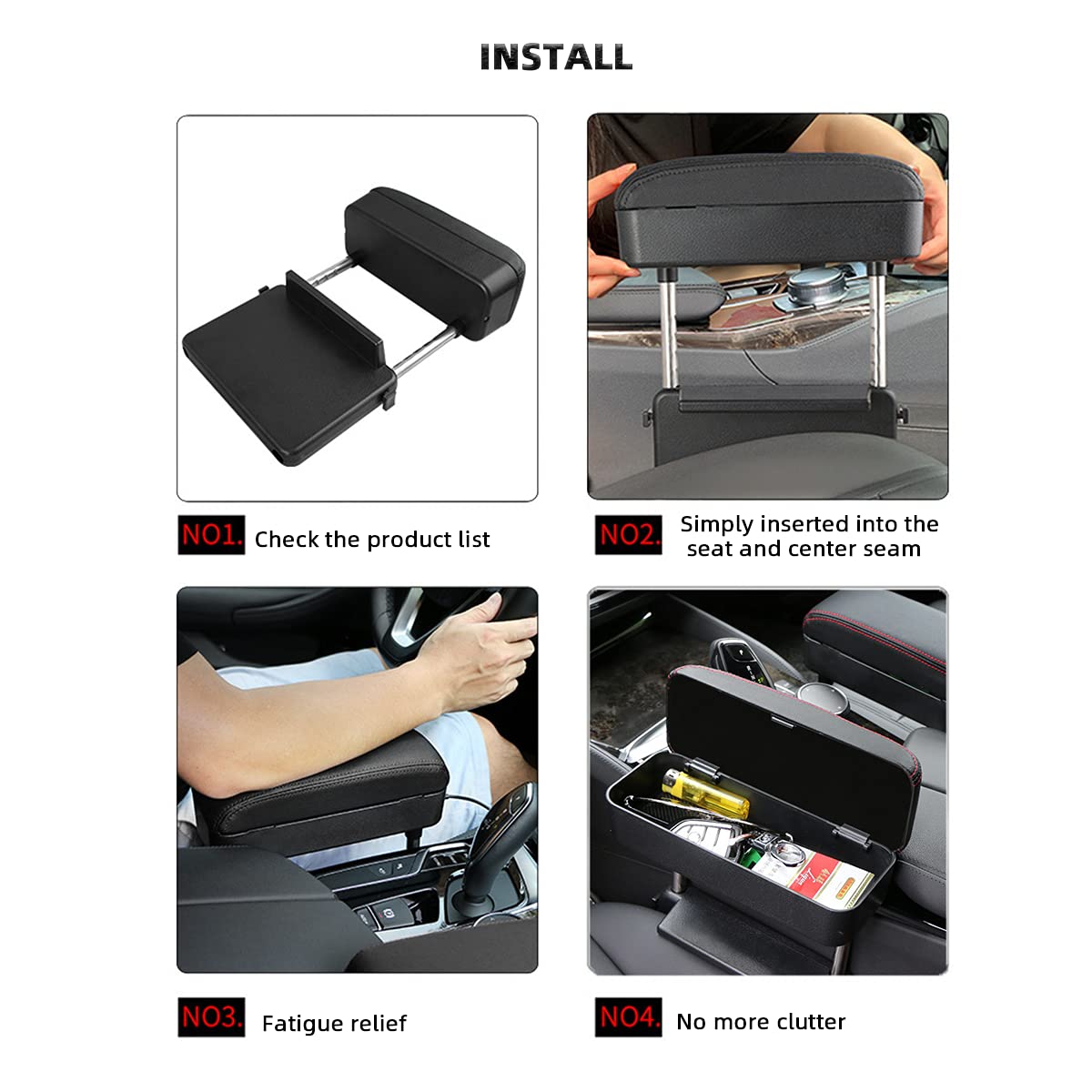 AOWIS side view displaying retractable rod for adjustable support benefit