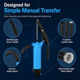 APACALI pump disassembled for compact storage and easy cleaning