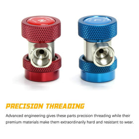 Apeixoto five-ball coupler interior showing tight seal to reduce refrigerant leaks