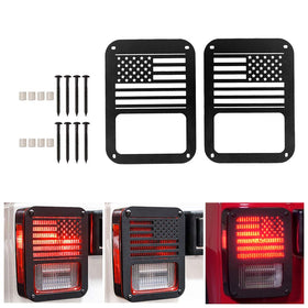 Apeixoto front view of US flag tail cover showing bold design and protection