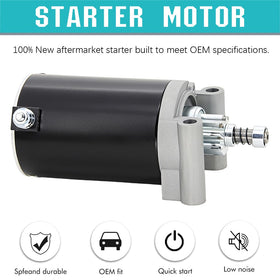 Apeixoto starter mounting flange side view illustrating bolt pattern alignment