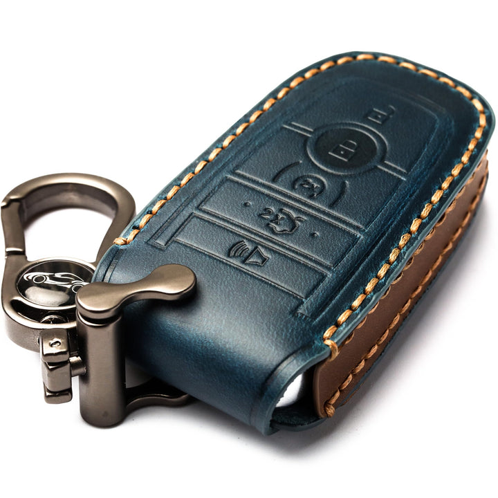 APEKUU front view of leather key shell showing protection and style