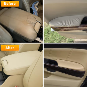 APESER armrest closeup showing texture and stitching for durable, factory-like appearance