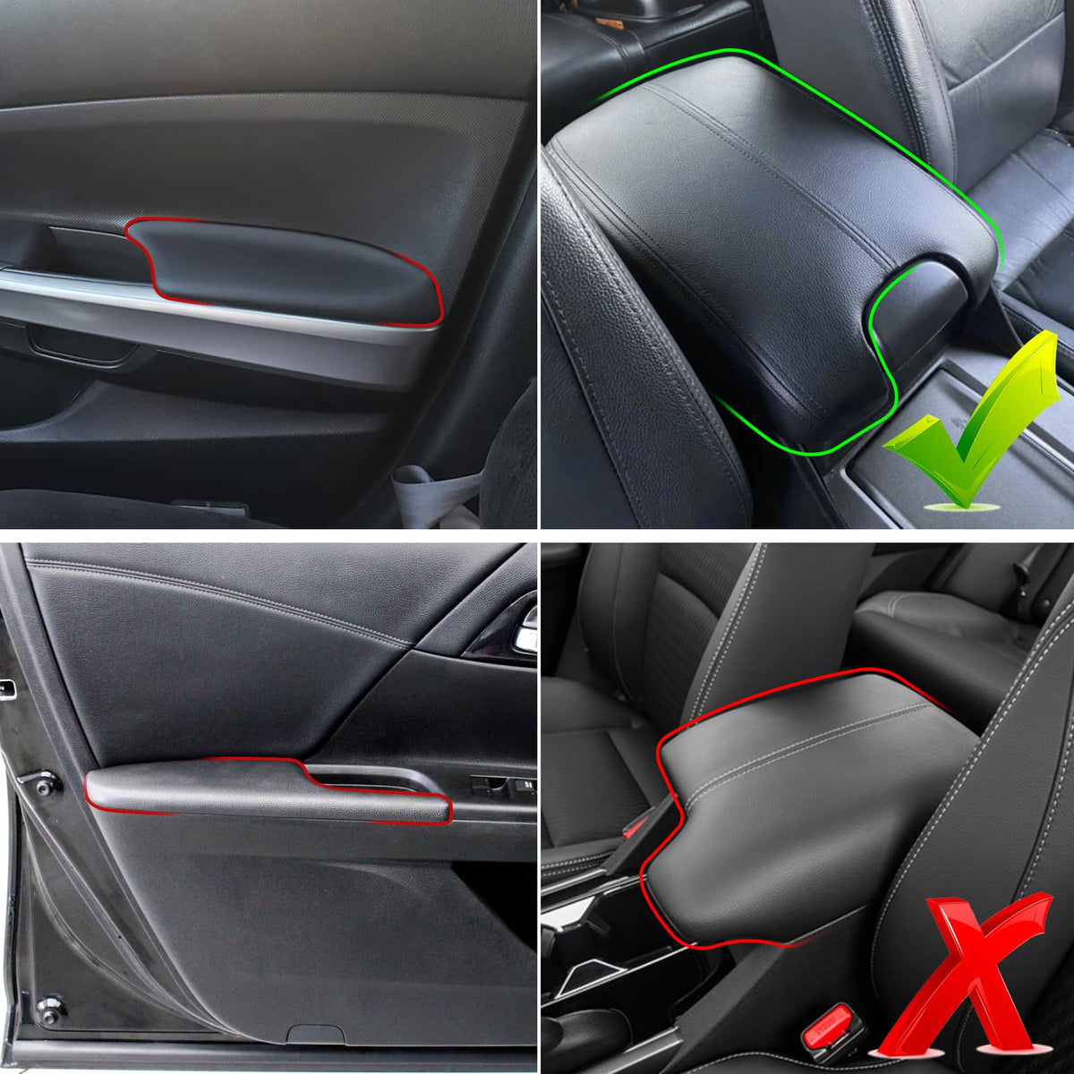 APESER armrest size comparison with hand illustrating scale and comfortable support