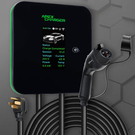 ApexCharger MACH 2 weatherproof enclosure demonstrating outdoor readiness and protection