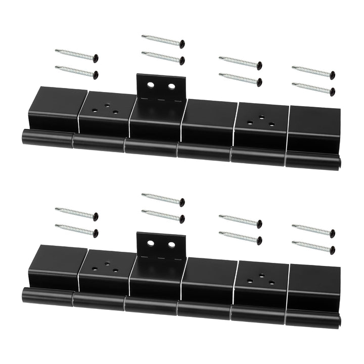 Apopip front view of black friction hinge 2-pack showing compact replacement