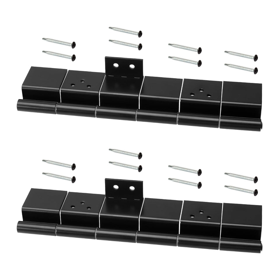Apopip front view of black friction hinge 2-pack showing compact replacement