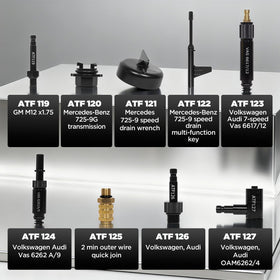 APOWFIX adapter connected to transfer pump demonstrating clean fluid fill