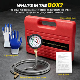 APOWFIX gauge mounted inside vehicle with hose through window, real-time in-cab reading benefit