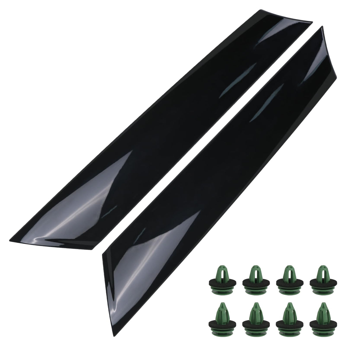 APPERFiT front view glossy black trim cover showing clean fit and finish