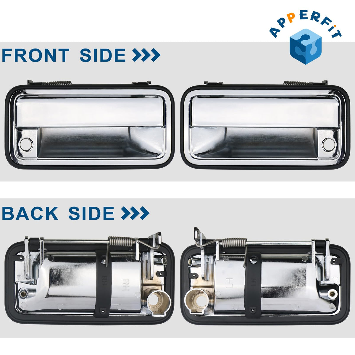 APPERFiT handle on truck in driveway illustrating OEM look and durability
