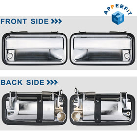 APPERFiT handle on truck in driveway illustrating OEM look and durability