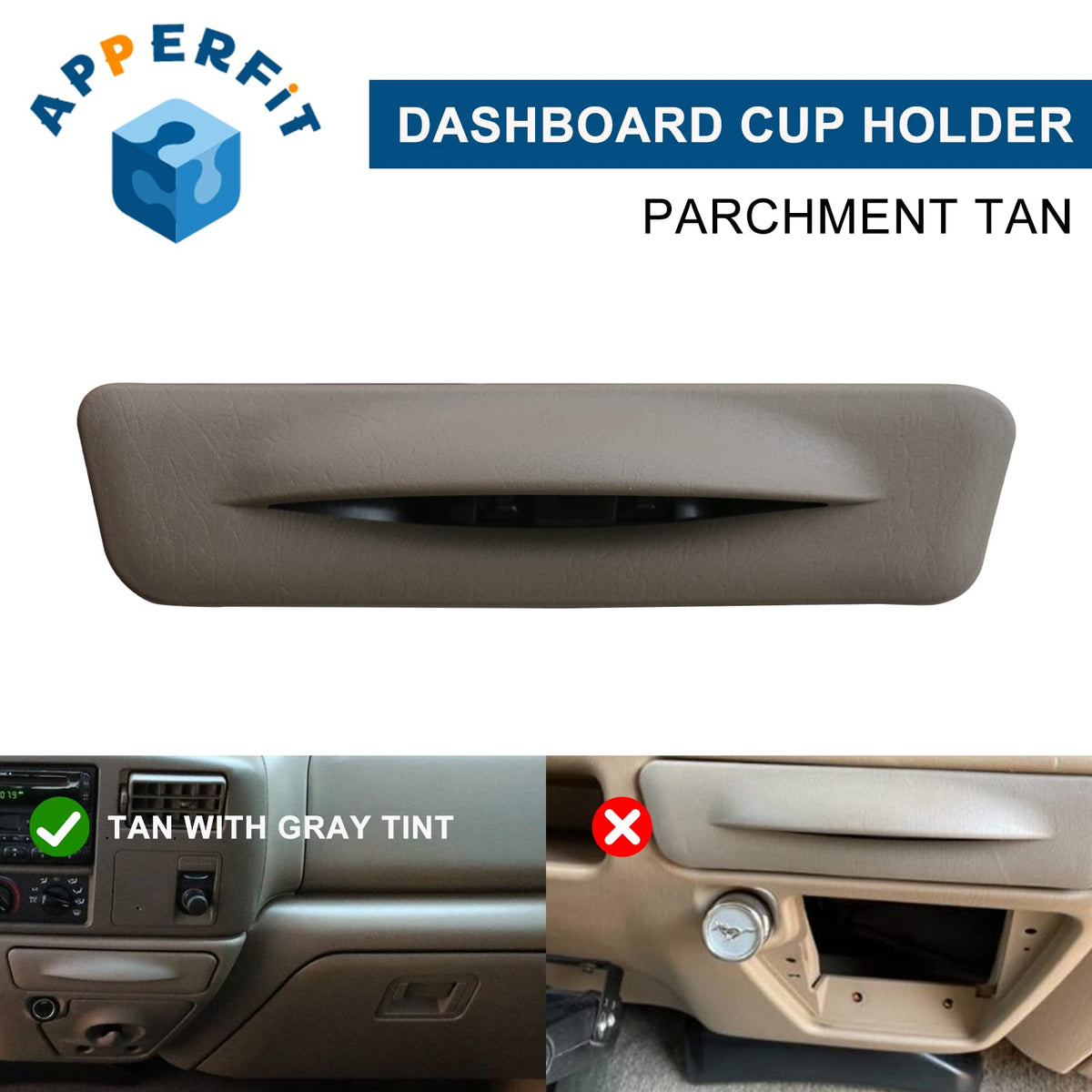 APPERFiT dual cup holes with different sizes to secure varied drinks