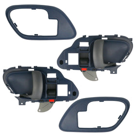 APPERFiT front view of blue inner door handle and bezel kit showing complete package benefit
