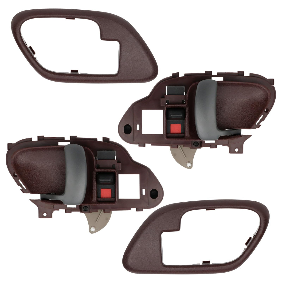 APPERFiT front view of red handle and bezels showing fit and finish for easy replacement