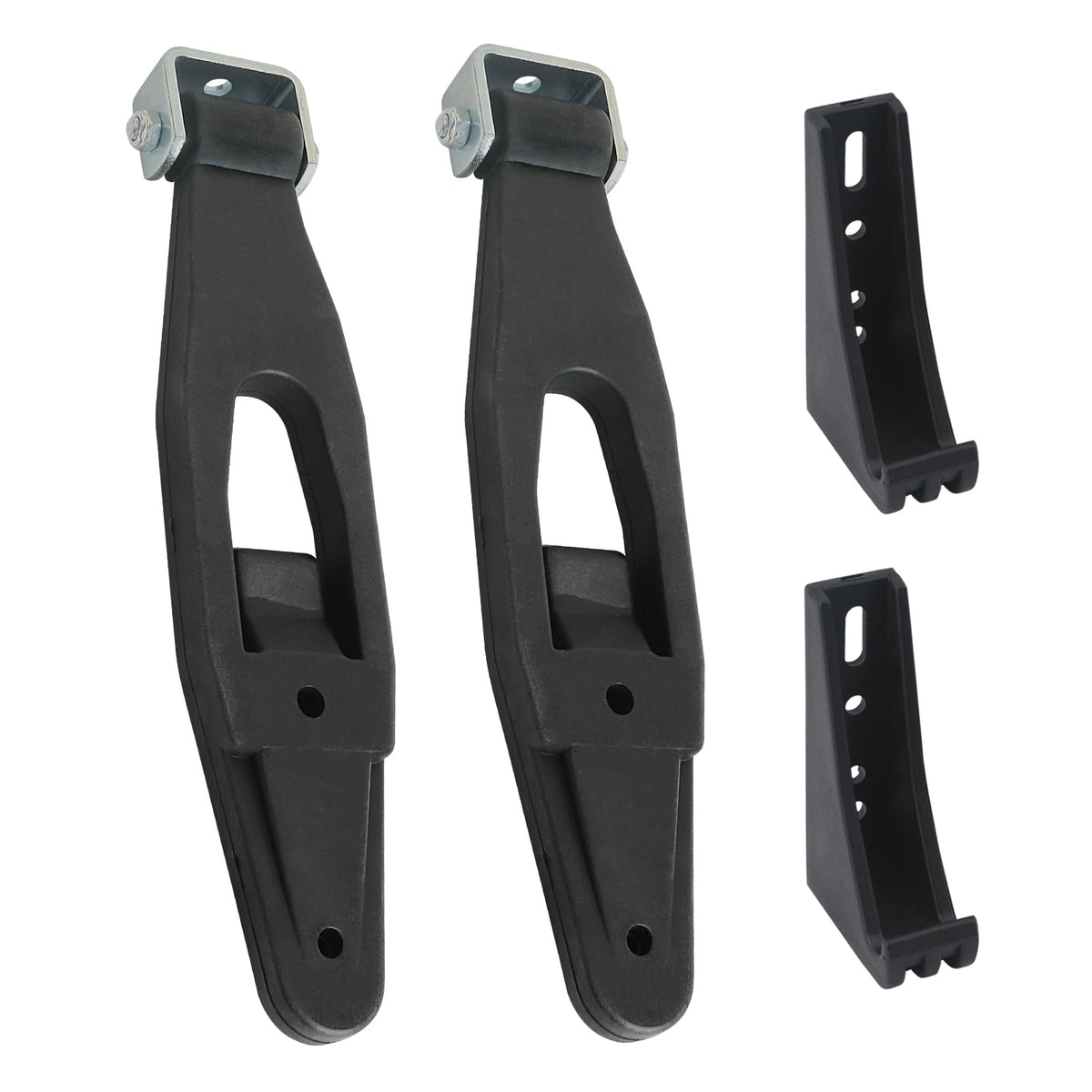 APPERFiT front view of hood latch kit showing parts and ready-to-install benefit