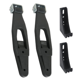 APPERFiT front view of hood latch kit showing parts and ready-to-install benefit