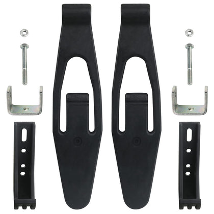 APPERFiT front view of hood strap kit showing all included parts for quick install