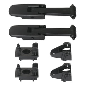 APPERFiT front view of hood strap kit showing complete 2-pack and brackets, durable replacement