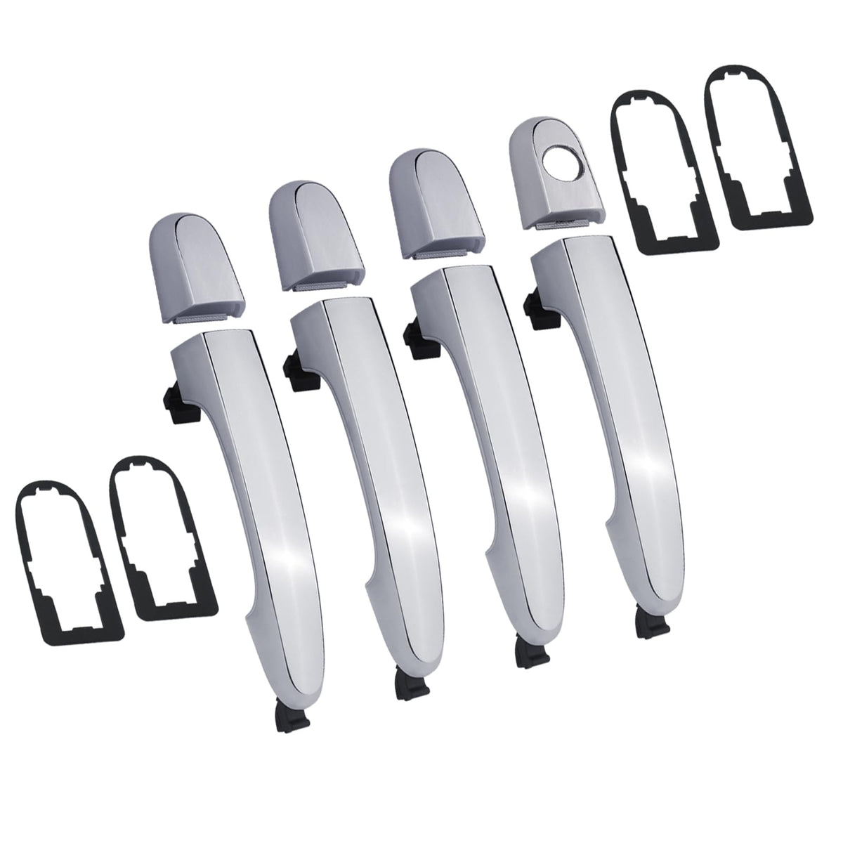 APPERFiT chrome front passenger door handle showing clean OEM-style finish and durability