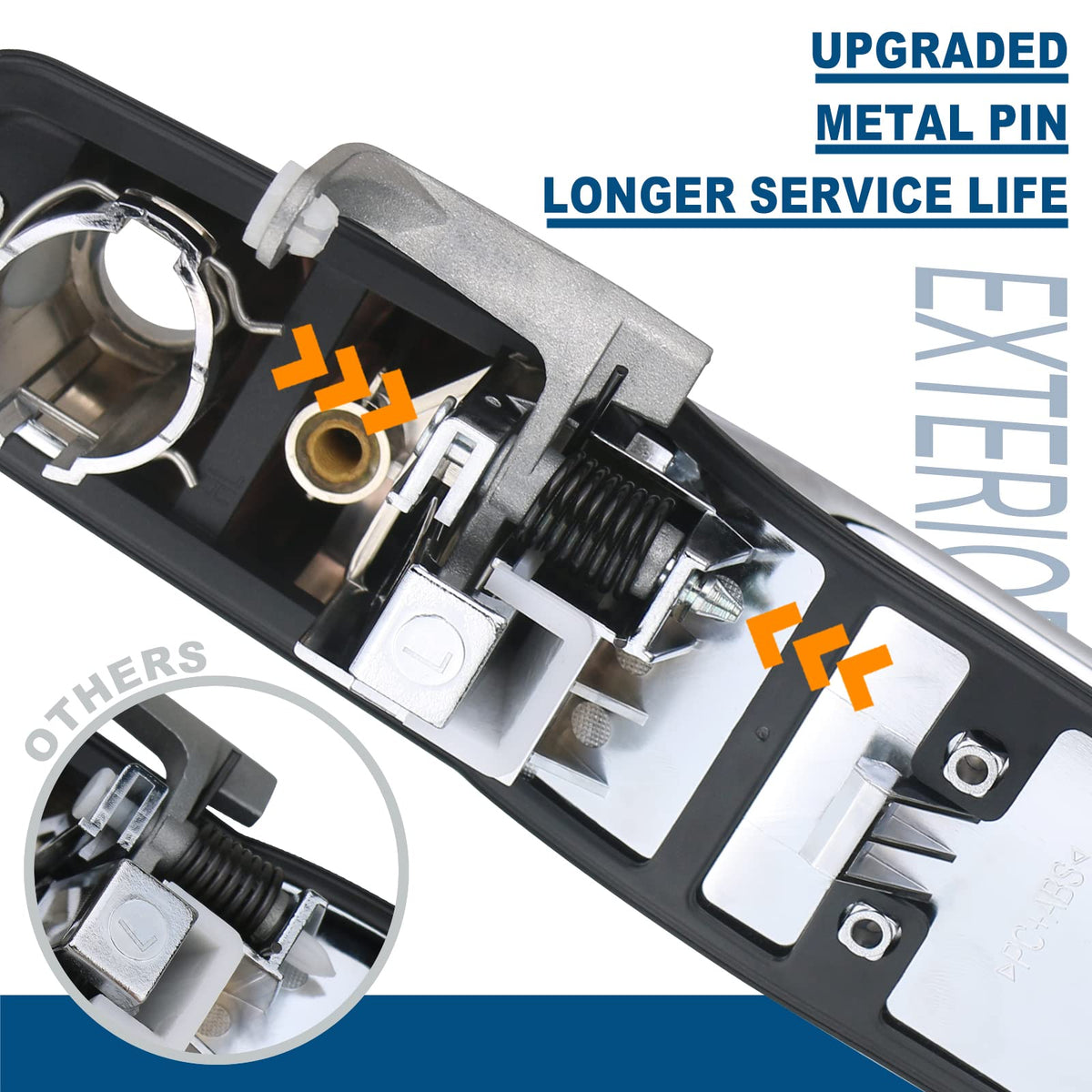 APPERFiT front passenger handle angle highlighting precise OEM fit