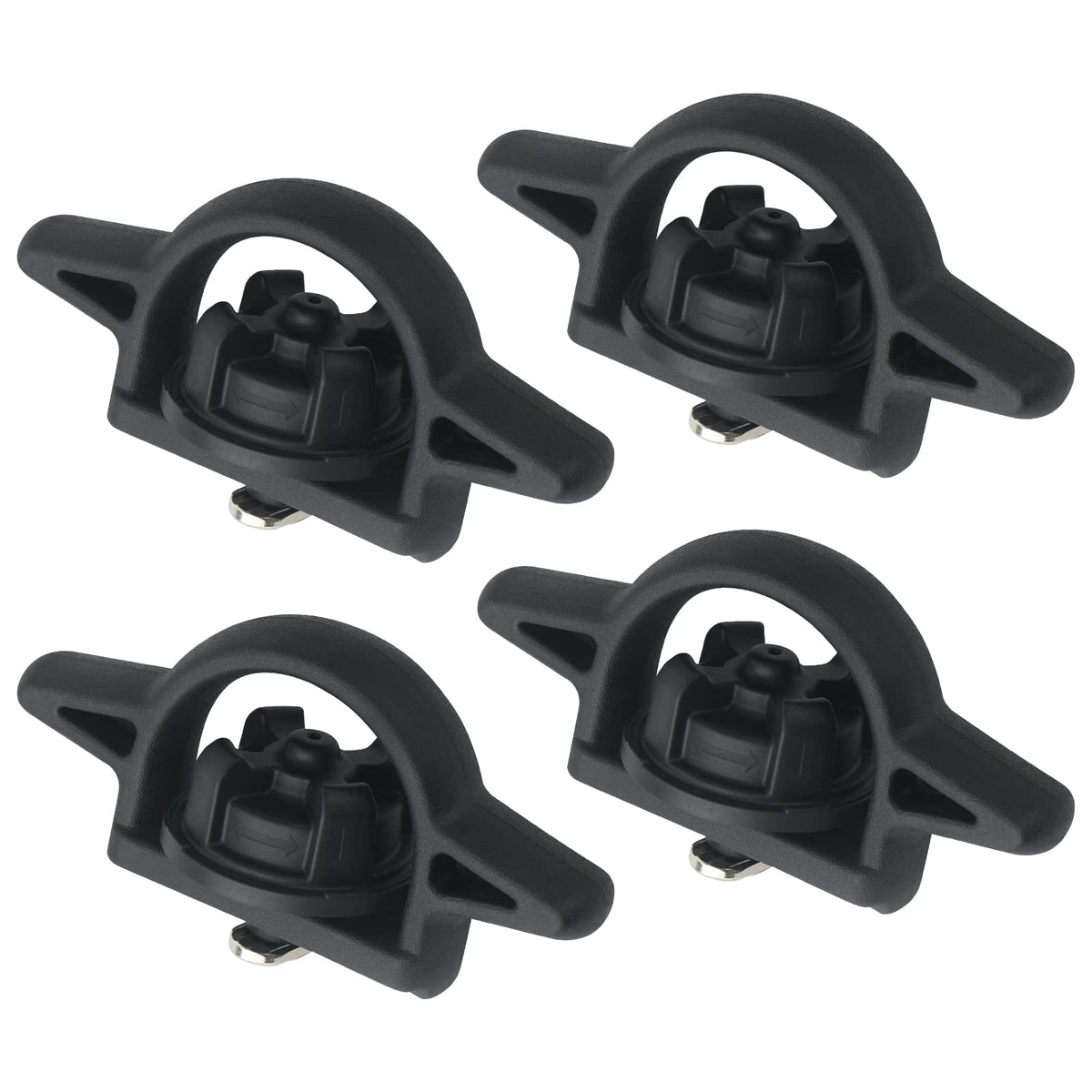 APPERFiT front view of packaged four-piece tie-down cleats showing fit and finish benefit