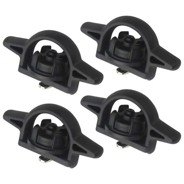 APPERFiT front view of packaged four-piece tie-down cleats showing fit and finish benefit