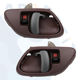 APPERFiT red interior handle installed on driver side showing smooth operation